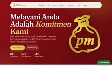 bprpundi.co.id home page on a desktop screen